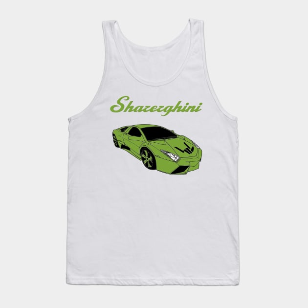 sharerghini, sharerghini merch,sharerghini Green rainbow Tank Top by Yoyo Star